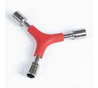 Fyearfly Bicycle Socket Wrench - 3 Way Tool, Stainless Steel, Compact Design, Multi-Size Fit, Corrosion Resistant, Easy to Carry, Ideal for Quick Repairs