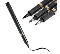 Fyearfly Chinese Writing Pen, Fine Felt Tip Writing Pen Chinese Calligraphy Shodo Brush Ink Pen Writing Drawing Craft 3Pcs