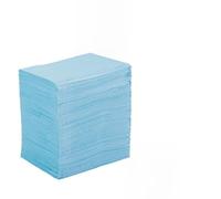 Fyearfly Disposable Dental Patient Towel Wood Pulp PE 33.5x45cm Blue, 2-Ply Absorbent Bibs, Water-Resistant for Clinic, Tattoo, Orthodontic, Senior Care, 500 Count