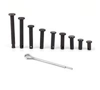 Fyearfly Dowel & Cotter Pin Kit: High-Carbon Steel M5 Fasteners, 45-10mm Lengths, Zinc Plated, 180-Piece Set for Mechanical Assembly & Repair