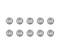 Fyearfly F623ZZ Flanged Ball Bearings, 10 Pack 3x10x4mm Deep Groove Steel Components for High-Precision 3D Printing Device, Suits Robotics & Mechanical Assemblies