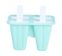 Fyearfly Green Ice Cream Mould Makers, Silicone Mold DIY Tools, 4 Grids, Beat The Heat
