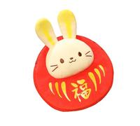 Fyearfly Kids Lucky Red Rabbit Coin Purse Crossbody Bag Soft Plush Large Capacity Chinese New Year Gift