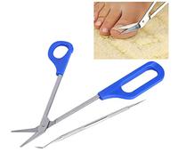 Fyearfly Long Handle Toe Nail Scissors, Extended Toe Nails Scissors Pedicure Tools Set, Stainless Steel Nail Clippers Cutters, for Fingernail & Toenail Dead Skin Removal