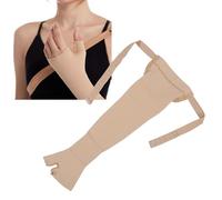 Fyearfly Lymphedema Arm Sleeve Soft Nylon High Elasticity Breathable Portable Post Mastectomy Arm Sleeve High Elasticity Sleeve Swelling Relief for Recovery(L-Left)