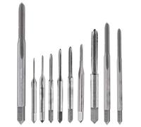 Fyearfly M1-M3.5 Machine Hand Tap, 10Pcs High Speed Steel (Hss) Thread Cutter Set, Mini Metric Wire Tapping Threading Tool, M1 M1.2 M1.4 M1.6 M1.7 M1.8 M2 M2.5 M3 M3.5(Coarse Thread)