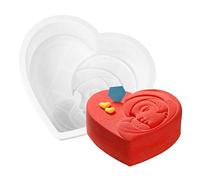 Fyearfly Mother's Day Silicone Cake Mold, Heart Shaped Chocolate Ice Tray, Affordable Baking Pan for Kitchen Tools