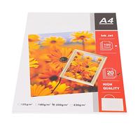 Fyearfly MP200A4 Matte Photo Paper for Inkjet Devices, 20 A4 Sheets 200gsm Water-Resistant & Quick-Drying for Rich Colour Photos and Sharp Text Documents.