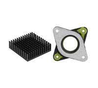 Fyearfly N17-SVK NEMA17 Damper & Heatsink Kit, Black Stepper Motor Silencers to Reduce Noise, Universal Metal Mount Upgrade for Smoother 3D Prints & Cooler Operation.