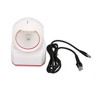 Fyearfly Omnidirectional 2D Barcode Scanner, Desktop USB QR Code Reader for Retail POS & Mobile Payments, Compatible with Windows, Mac OS, iOS & Android Screens, White