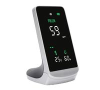 Fyearfly Pollen Detector, 0-999μg/m³ Pollen Concentration Tester with 4.3 Inch Color LED Screen, Temperature Humidity Meter, for Home Air Quality Monitoring