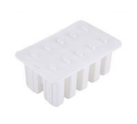 Fyearfly Popsicle Molds Food Grade Silicone Ice Cream Maker for Kids Summer Fun White