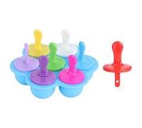 Fyearfly Silicone Ice Cream Molds, Reusable DIY Tool, Easy Release, 7 Popsicle Capacity