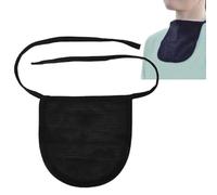 Fyearfly Single Layer Tracheostomy Guard Neck Stoma Cotton Dust Proof Neck Trachea Covers Pure Full Throat Trachea Protector Black for Laryngectomy Tracheostomy