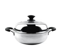 Fyearfly Stainless Steel Steam Pot for Induction Cooker, 34cm, Efficient Cooking, Durable
