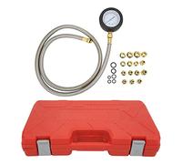Fyearfly Universal Fuel Injection Pump Oil Pressure Tester Kit with 15 Adapters, Metal & ABS Construction, Diagnostic Tool for Most Petrol Vehicles