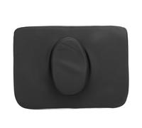 Fyearfly Universal Massage Table Face Cushion, PU Leather Headrest for Spa Bed, Black