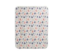 Fyearfly Waterproof Changing Pad Liner, Washable Breathable Cotton, 80x100cm, Underwater World Design, Keeps Baby Dry, Reusable and Soft Diaper Mat