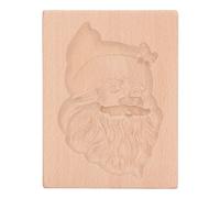 Fyearfly Wooden Cookie Cutter Mold for Gingerbread, Easy Release, Santa Claus Shape