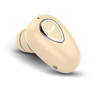 Fyearfly Yx01 Bluetooth Headset, Wireless In-ear Mini Sports Earphones Invisible Stereo Headset Noise Reduction Headset with Microphone (Gold)