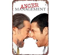 FYELVO Anger Management movie Metal Tin Sign Poster Decor for Living Room Cafe Decorative Sign for Wall 12x8Inches