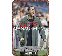 FYELVO Anger Management movie Metal Tin Sign Poster Decor for Living Room Cafe Decorative Sign for Wall 12x8Inches