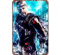 FYELVO Beowulf Movie Poster Retro Funny Metal Tin Sign, Outdoor Home Wall Decoration 8x12inch