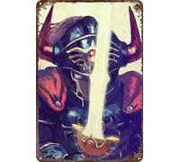 FYELVO Dragon Quest Game Metal Tin Sign Poster Game Decor for Living Room Cafe Decorative Sign for Wall 12x8Inches
