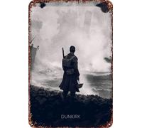 FYELVO Dunkirk 2017 Vintage Metal Tin Signs Retro Garage Signs Movie Posters Sign Man Cave Decor 8×12 Inch
