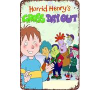 FYELVO Horrid Henry's Gross Day Out Movie Poster Retro Funny Metal Tin Sign, Outdoor Home Wall Decoration 8x12inch