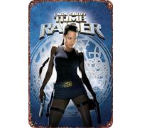 FYELVO Lara Croft: Tomb Raider movie Metal Tin Sign Poster Decor for Living Room Cafe Decorative Sign for Wall 12x8Inches