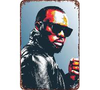 FYELVO Maitre Gims Vintage Metal Tin Signs Retro Garage Signs Posters Sign Man Cave Decor 8×12 Inch