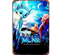 FYELVO Mune Le Gardien De La Lune Movie Poster Retro Funny Metal Tin Sign, Outdoor Home Wall Decoration 8x12inch