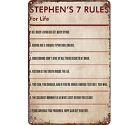 FYELVO Stephen king Poster Game Retro Funny Metal Sign Sheet Signs Tin Sign, Outdoor Home Wall Decoration 8x12inch