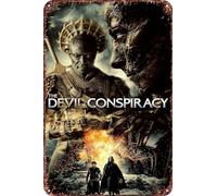 FYELVO The Devil Conspiracy movie Metal Tin Sign Poster Decor for Living Room Cafe Decorative Sign for Wall 12x8Inches