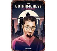 FYELVO The GothamChess 1 e4 Movie Poster Retro Funny Metal Tin Sign, Outdoor Home Wall Decoration 8x12inch