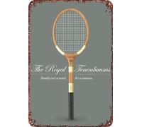 FYELVO The Royal Tenenbaums Vintage Metal Tin Signs Retro Garage Signs Movie Posters Sign Man Cave Decor 8×12 Inch