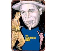 FYELVO The Scarface Mob movie Metal Tin Sign Poster Decor for Living Room Cafe Decorative Sign for Wall 12x8Inches