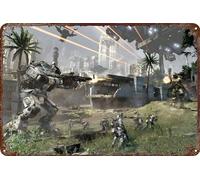 FYELVO Titanfall 2 Metal Tin Sign Poster Game Decor for Living Room Cafe Decorative Sign for Wall 12x8Inches