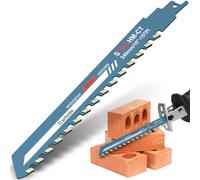 Fyeme 10in Universal Carbide Reciprocating Saw Blade, Alloy Steel & Tungsten Carbide Teeth, Concrete & Masonry Cutting, Compatible with Common Cordless Saws & Tiger Saws