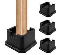 Fyeme 4 Pcs Bed Riser Heavy Duty Furniture Risers L shaped Design Bed lifts Blocks Bed Lifts Risers for Sofa Table Riser Chair Raisers Lifter for Couch Desk Sofa Table Bookshelf