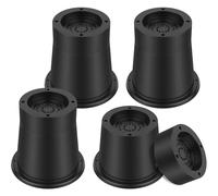 Fyeme Bed Risers 8 Pcs Furniture Risers 4 High and 4 Short Support Up to 6000lbs Bed Chair Risers Table Leg Extender Anti-Slip Bed Support Risers Furniture Risers for Bed Desk Sofa Couch (round 8pcs)