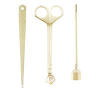 Fyeme Candle Wick Trimmer Set Wick Clipper Wick Cutter Candle Snuffer Stainless Steel Wick Clipper Cutter Candle Care Kit with Candle Cutter, Candle Snuffer, Candle Wick Dipper Scented Candles Lovers