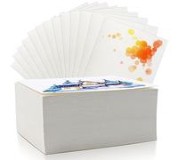 Fyess 120Pcs 100% Rag Cotton White Watercolor Paper Cold Press Paper Bulk Watercolor Drawing Student Artist for Kids,5 x 7 inch
