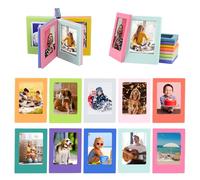 Fyfjur Polaroid Photo Frame, 10 Pcs Colorful 3-Inch Photo Magnets for Fridge, Changeable Combination Creative Mini Magnetic Picture Frame, Magnetic Photo Frames for Fridge Desktop
