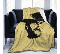 FYFLNO Clint Eastwood Flannel Fleece Throw Blanket Queen Size All Season Super Soft Cozy Blanket for Bed or Couch