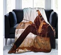 FYFLNO Clint Eastwood Flannel Fleece Throw Blanket Queen Size All Season Super Soft Cozy Blanket for Bed or Couch