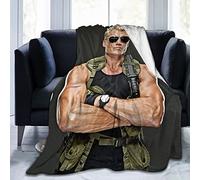 FYFLNO Dolph Lundgren Flannel Fleece Throw Blanket Queen Size All Season Super Soft Cozy Blanket for Bed or Couch