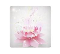 Fygkptb Beautiful Pink Lotus Flower Shining Sparkle Stars on White Style Square Self Adhesive Wrap Bag Makeup Storage Foldable Open Lay Flat for Protects Cosmetics Camera L 21.7 x 21.7 inch