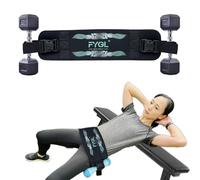 FYGL Hip-Thrust-Belt, Foldable and Easy to Use with Dumbbells, Kettlebells, or Plates, Hold Up to 300 lbs Weights with Slip-Resistant Padding Hip-Thrust-Band for the Gym and Home Workouts, Green